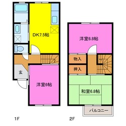 ハイムコラールの物件間取画像